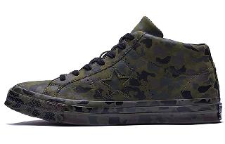 Converse One Star Camo Green