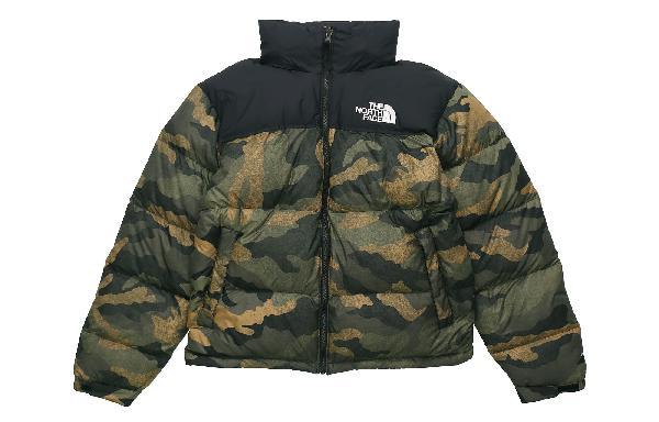 The North Face 1996 Retro Nuptse Jacket Green Camo