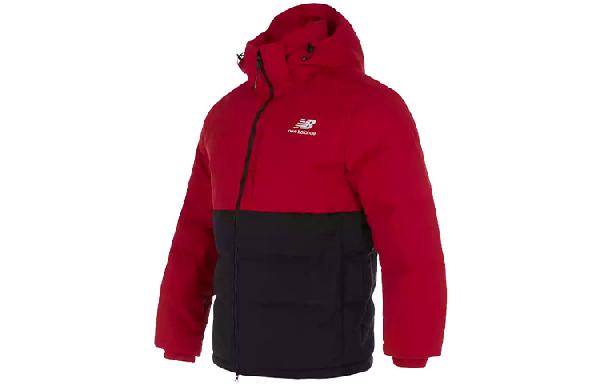 New Balance Hooded Down Jacket Red
