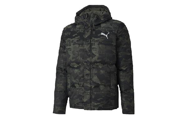 Puma Camo Hooded Down Jacket