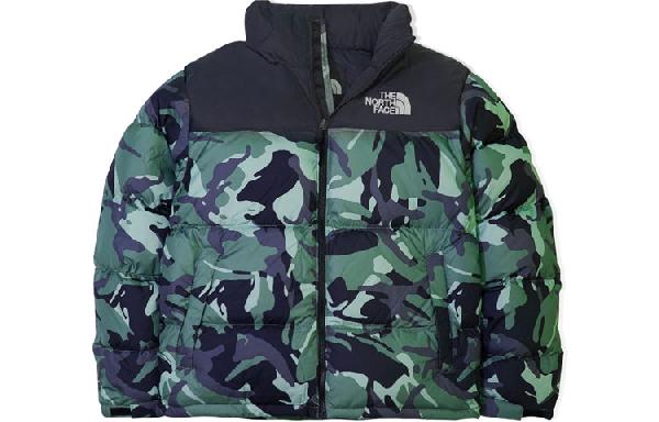 The North Face Retro Nuptse 1996 Green Camo