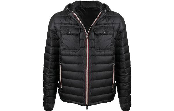 Moncler SS22 Logo Badge Down Jacket Black