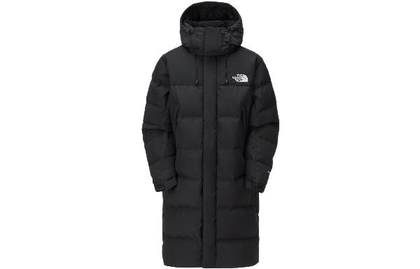 The North Face Logo Print Puffer Jacket Black