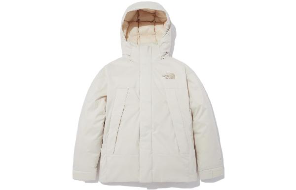 The North Face Logo Down Jacket Cream