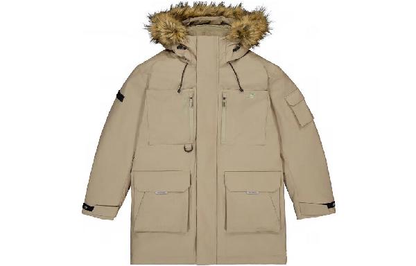 New Balance Long Down Jacket Brown