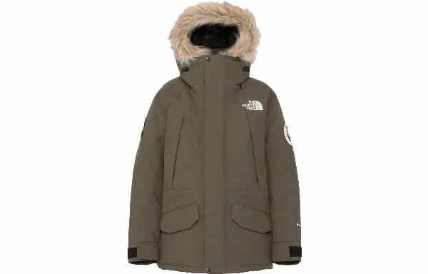 The North Face Logo Print Hooded Down Jacket