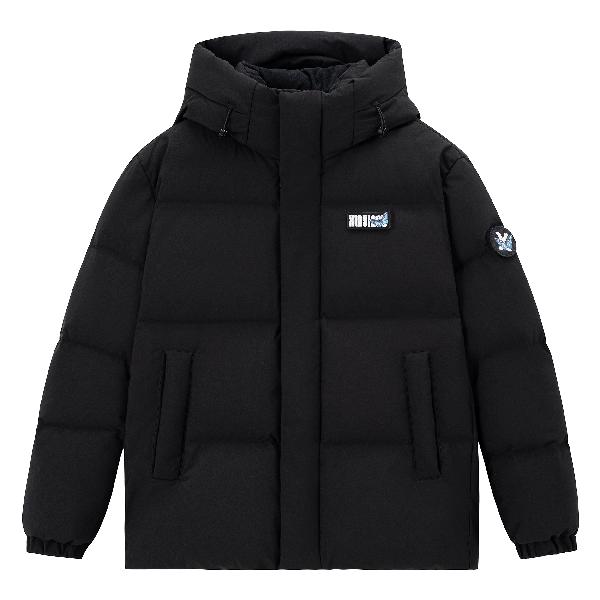 XINYINSU Retro Butterfly Letter Patch Down Jacket